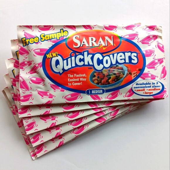 NWT Vintage Saran Quick Covers Medium 7 count - Picture 1 of 4